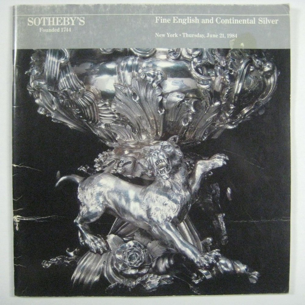 Sothebys Auction Catalog 1984 English Continental Silver Objects 5205